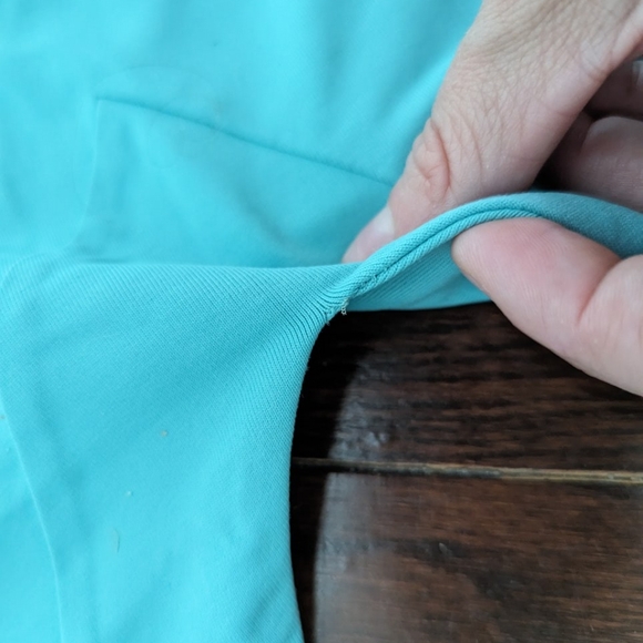 Patagonia Morning Glory Halter Dress in bright turquoise, xs or s no tag - Picture 2 of 5